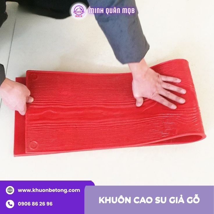 khuôn cao su áp mặt bê tông