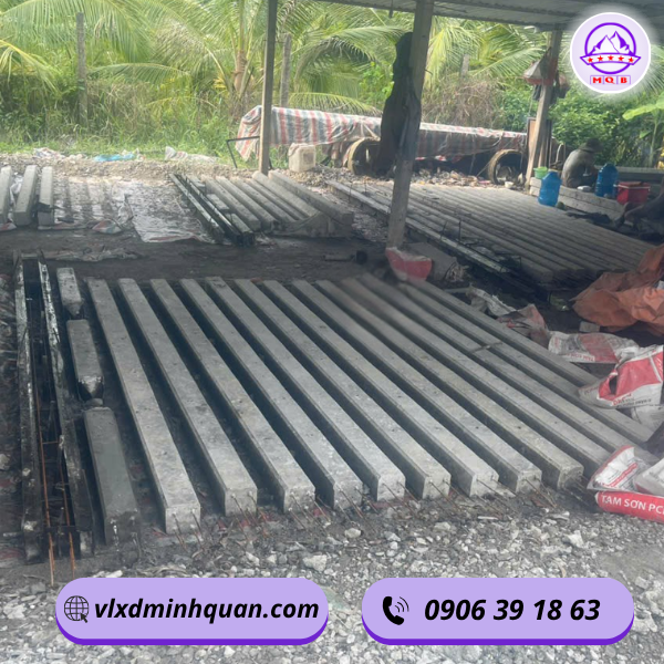 xưởng sản xuất trụ bê tông đúc sẵn