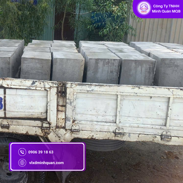 xưởng sản xuất cục bê tông tại hóc môn