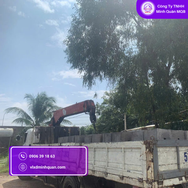 xưởng sản xuất cục bê tông tại long an