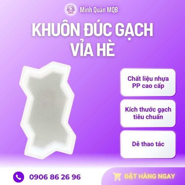 Khuôn đúc gạch lát vỉa hè
