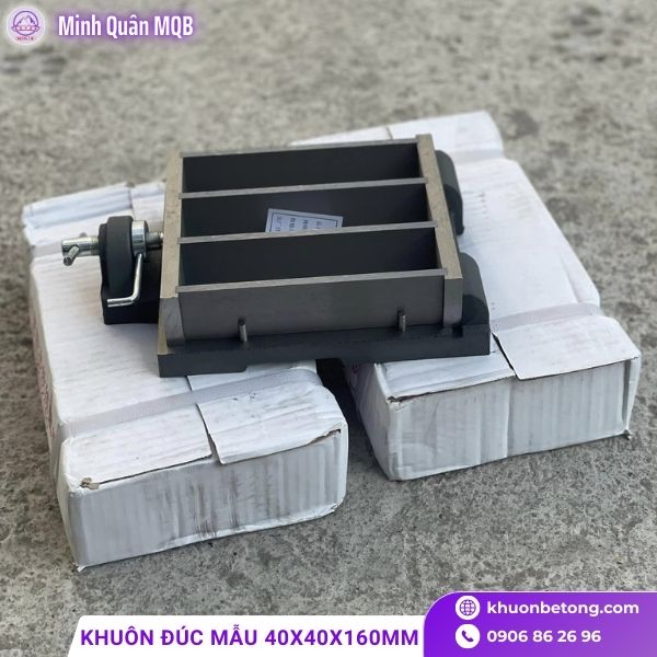 Khuôn đúc mẫu 40x40x160mm bằng gang