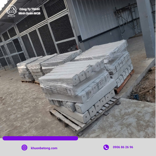 xưởng sản xuất bó vỉa dài 1000mm tại đồng nai