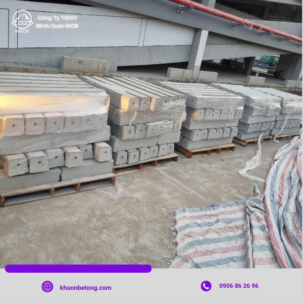 xưởng sản xuất bó vỉa dài 1000mm tại long an