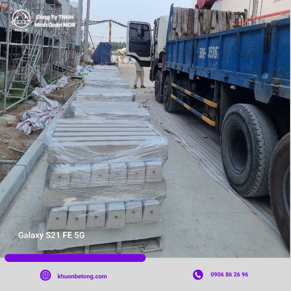 xưởng sản xuất bó vỉa dài 1000mm