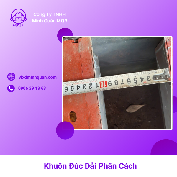 giao khuôn đúc dải phân cách bê tông tại long an