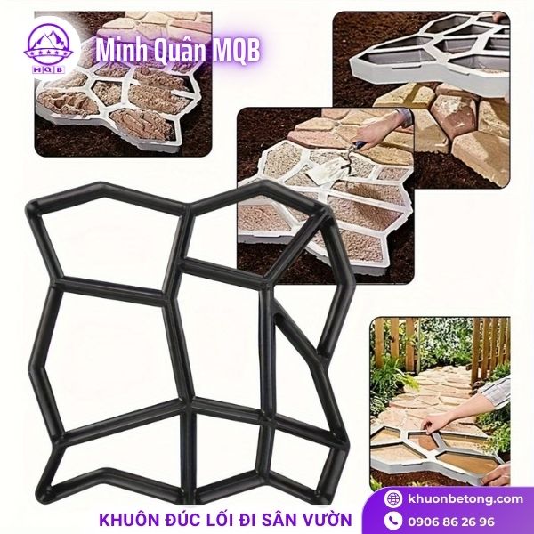 Khuôn làm sân vườn giả đá