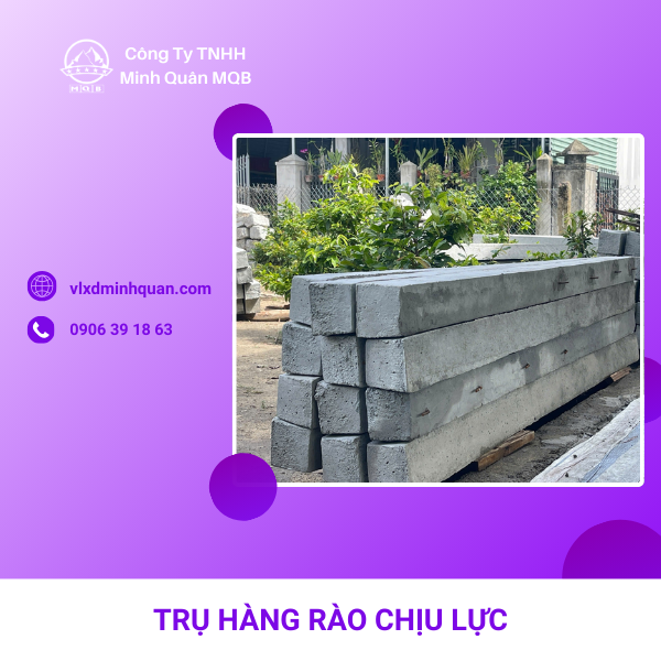 xưởng sản xuất trụ hàng rào chịu lực ở long an