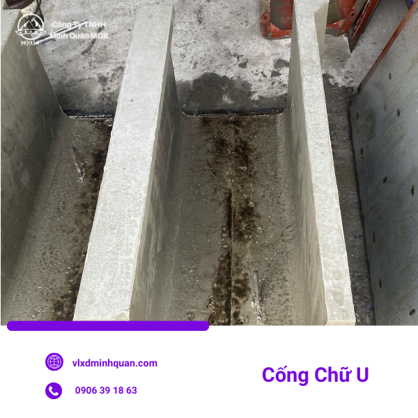 xưởng sản xuất cống chữ u bê tông tại hóc môn