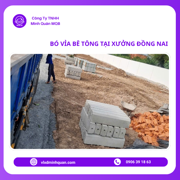 xưởng sản xuất bó vỉa bê tông tại đồng nai