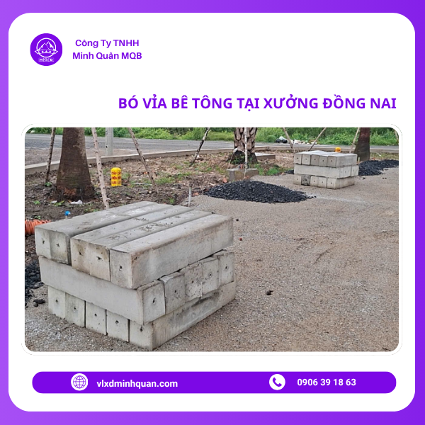 xưởng sản xuất bó vỉa bê tông tại bình dương