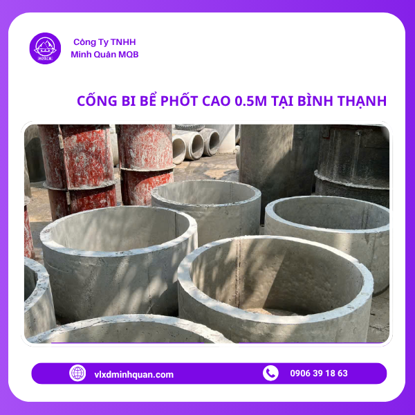 xưởng sản xuất cống bể phốt 0.5m tại bình phước