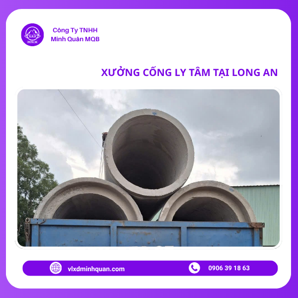 xưởng cống tròn ly tâm tại long an