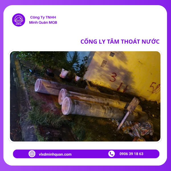 giao cống ly tâm vỉa hè cho công trình hóc môn