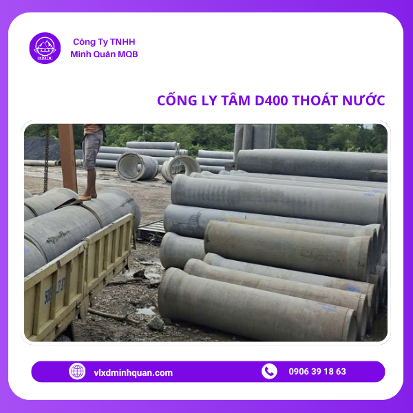 xưởng sản xuất cống ly tâm d400 tại bình chánh