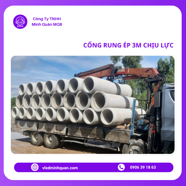 xưởng cung cấp cống rung ép chịu lực tại long an