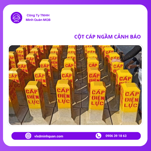 xưởng sản xuất cột bê tông cảnh báo tại đồng nai