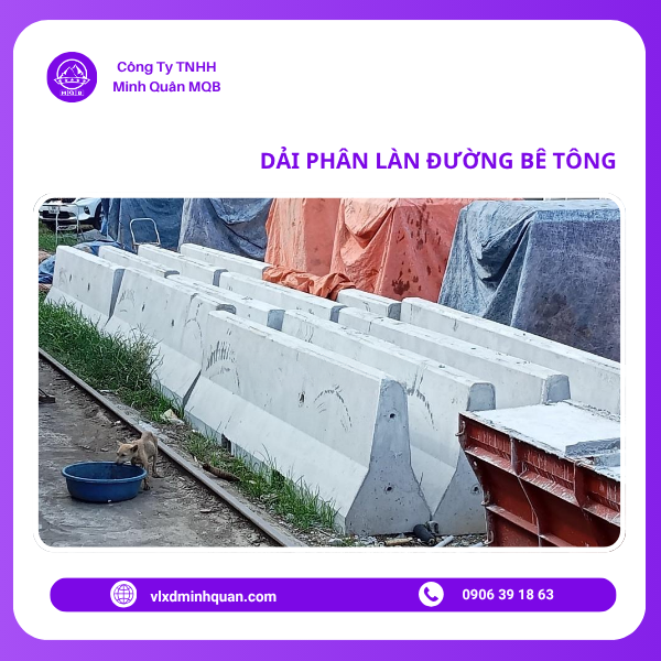xưởng sản xuất dải phân cách 2m tại hóc môn