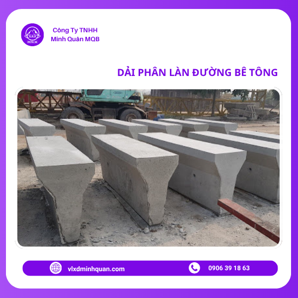 xưởng sản xuất dải phân cách 2m tại long an