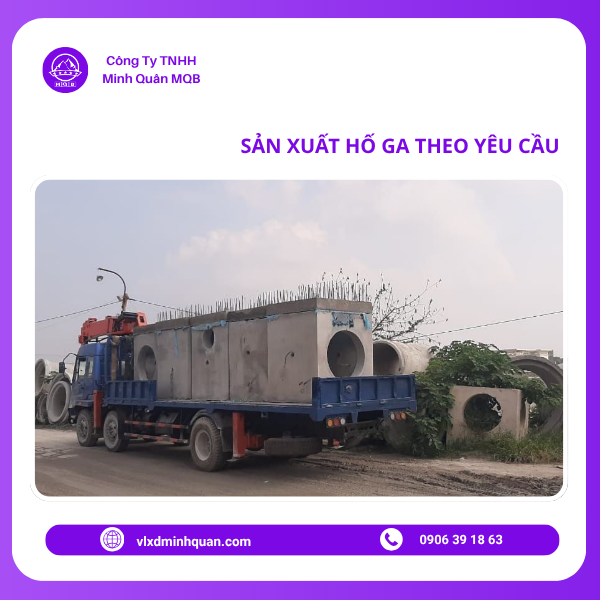 xưởng sản xuất hố ga dẫn nước tại long an