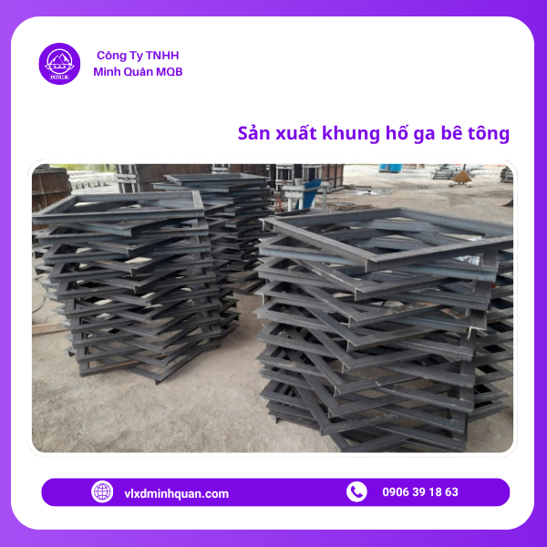 xưởng sản xuất khung nắp bê tông tại long an
