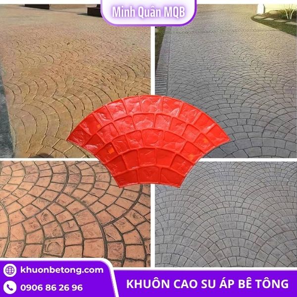 Khuôn cao su tạo vân đá
