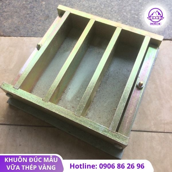 Khuôn đúc mẫu vữa thép vàng