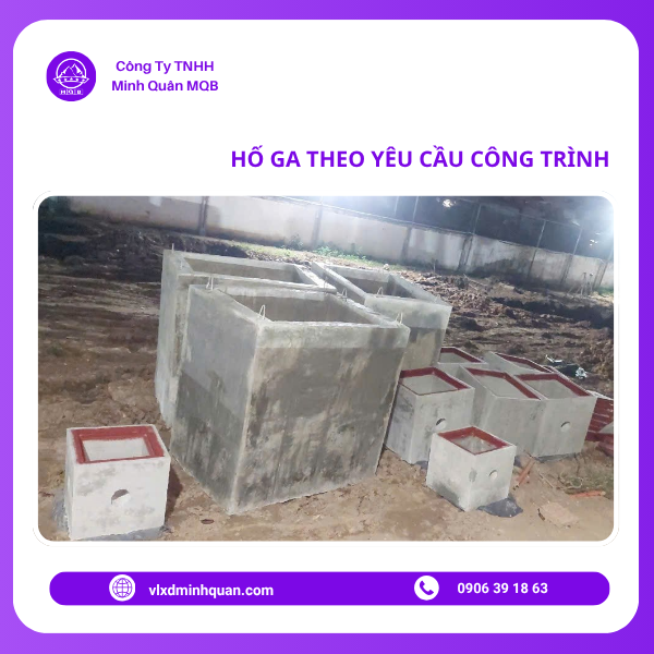 giao hố ga cốt thép tại long an
