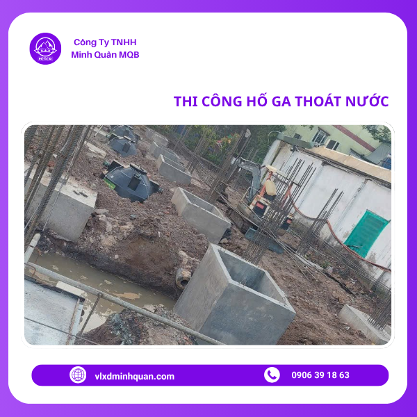thi công hố ga nước thải ở quận 11