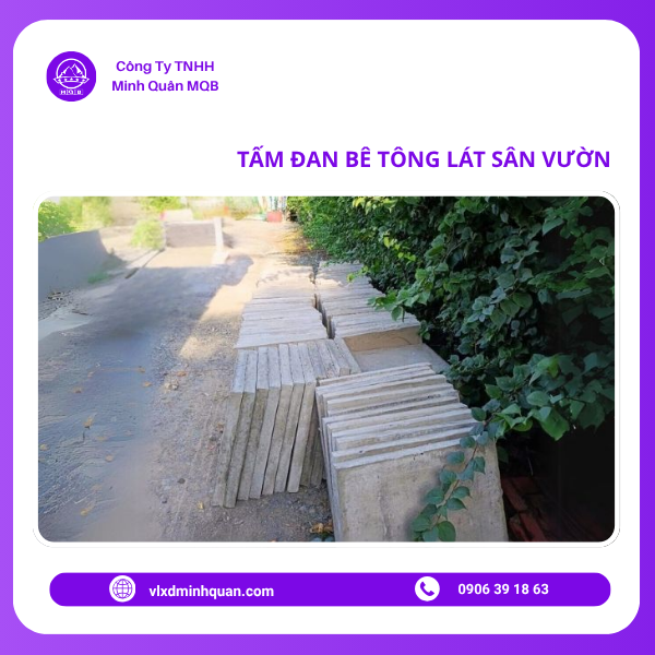 xưởng sản xuất tấm đan sân vườn bằng bê tông tại bình dương
