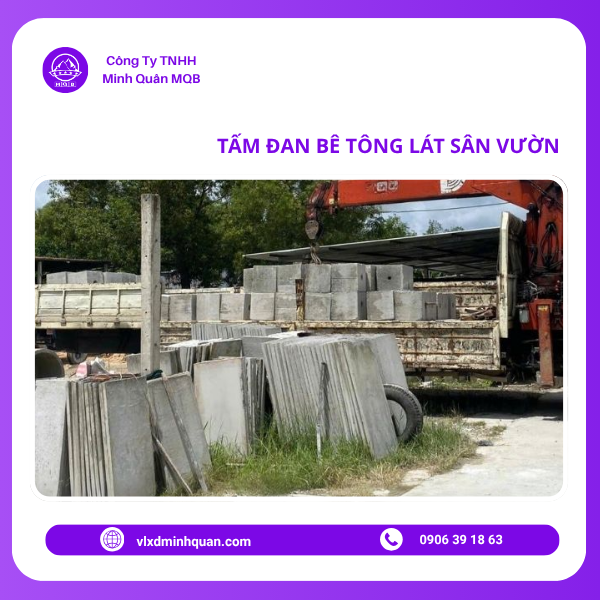 xưởng sản xuất tấm đan sân vườn bằng bê tông tại bình phước