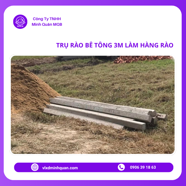 mua trụ rào 3m tại hoc mon