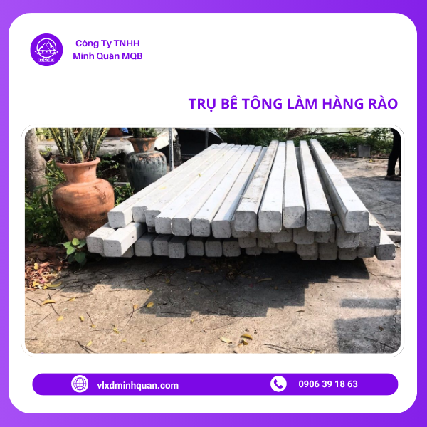 xưởng sản xuất trụ hàng rào 3m tại bình thạnh