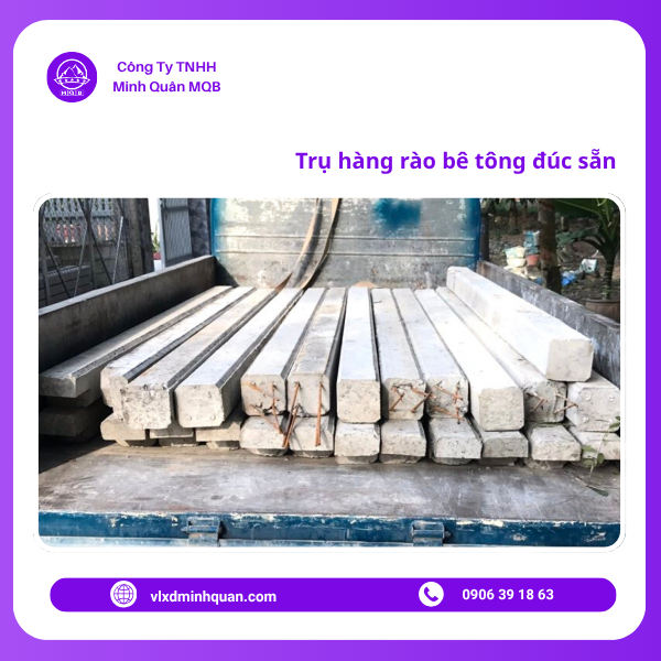 xưởng sản xuất trụ xi măng 2.5m tại bình thạnh