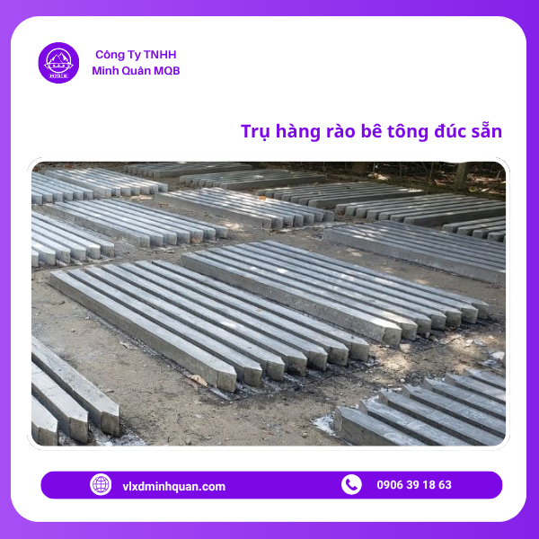 xưởng sản xuất trụ xi măng 3m tại củ chi