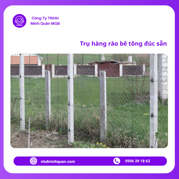 xưởng sản xuất trụ xi măng 2.5m tại bình phước