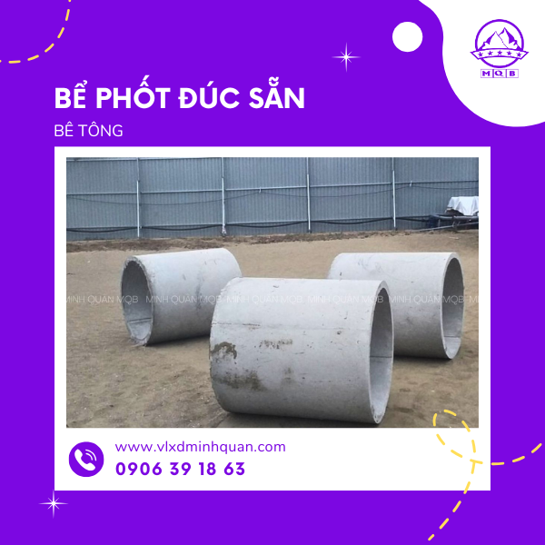 xưởng sản xuất bể phốt bê tông tại long an