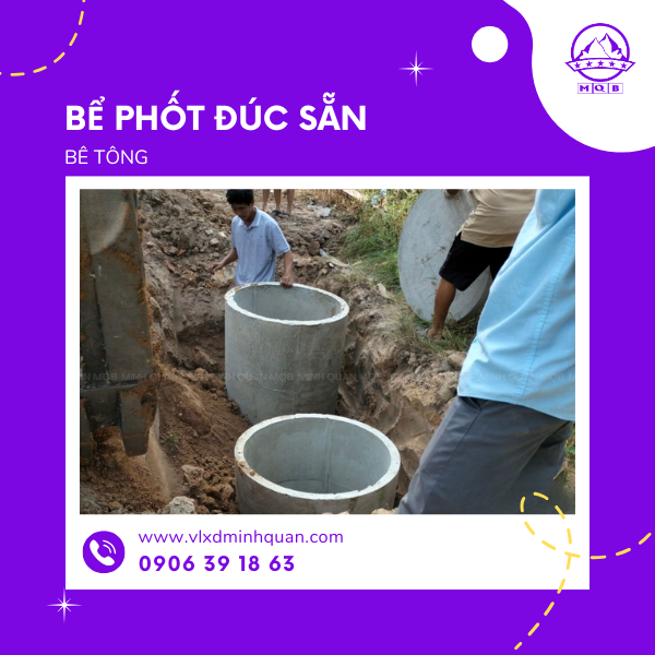 xưởng sản xuất bể phốt bê tông tại nhà bè