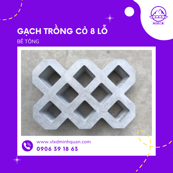 sản xuất gạch 8 lỗ bê tông tại long an