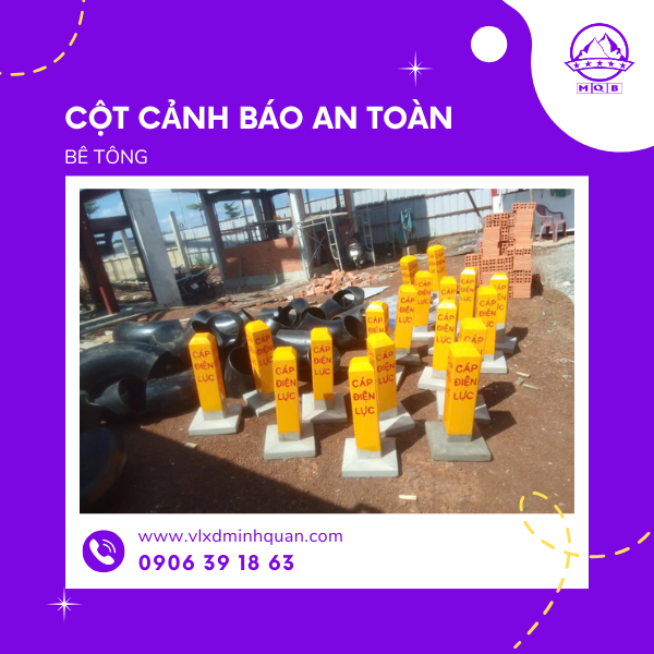 cột cảnh báo tại long an