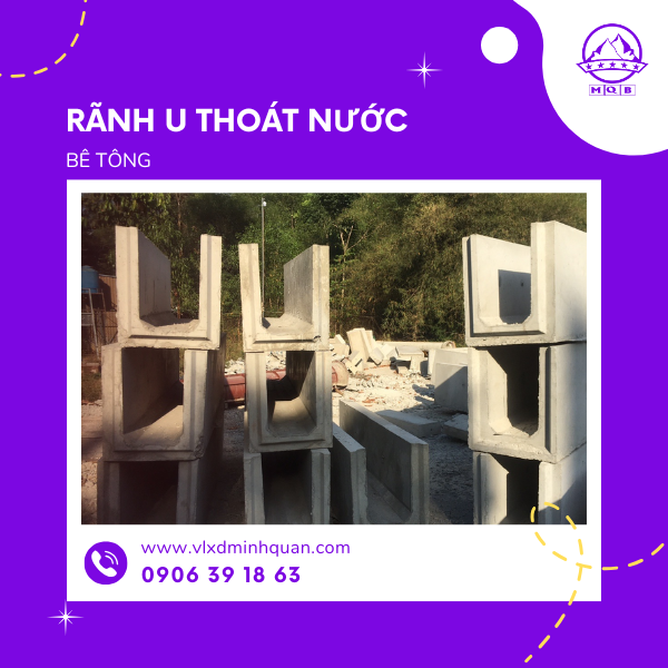 lắp đặt rãnh u thoát nước tại long an