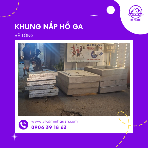 khung nắp bê tông hố ga tại bình chánh