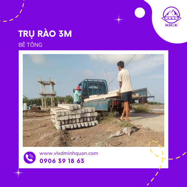 lắp đặt trụ đỡ 3m