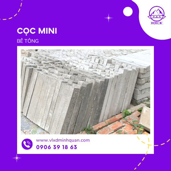 lắp đặt trụ rào mini nhà bè