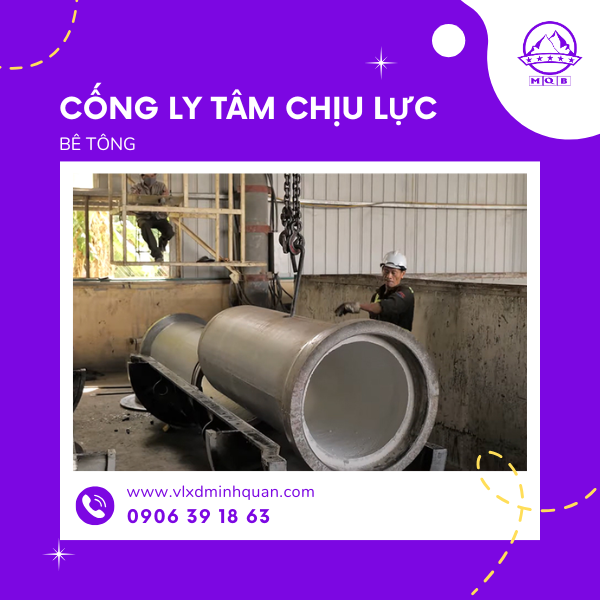 xưởng sản xuất cống ly tâm 4m tại long an