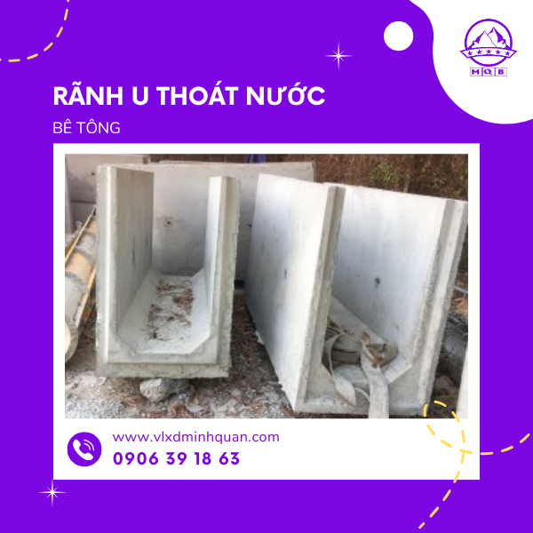 lắp đặt rãnh u thoát nước tại nhà bè