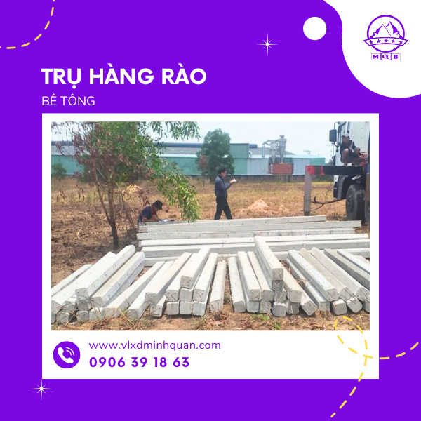 xưởng sản xuất trụ rào bê tông tại bình thạnh