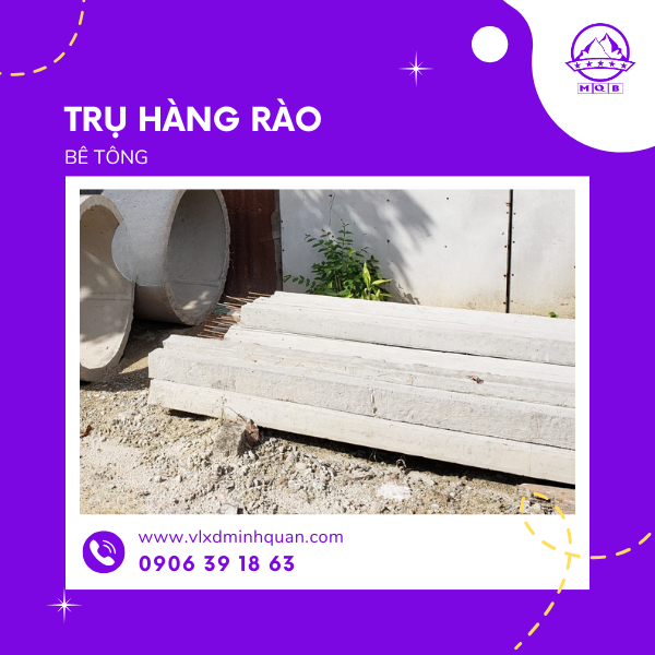 xưởng sản xuất trụ rào bê tông tại bình phước