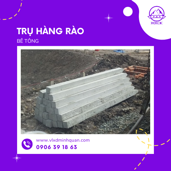 xưởng sản xuất trụ rào bê tông tại bình dương