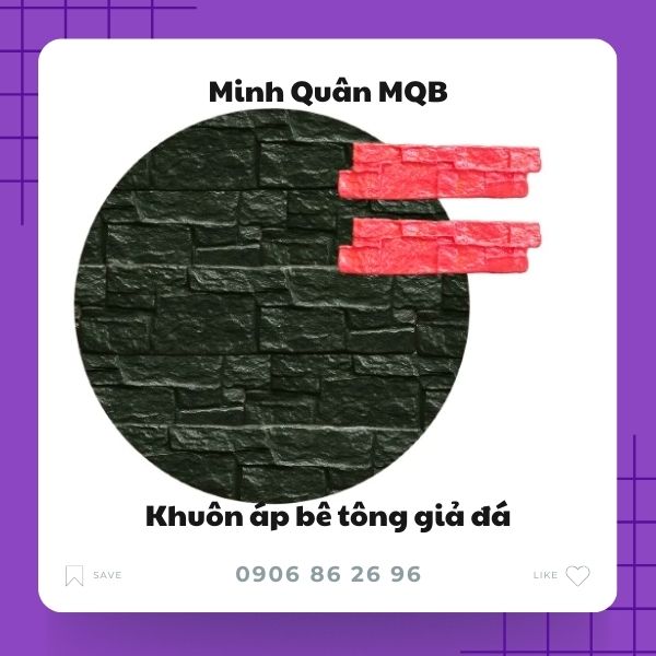 Khuôn cao su áp tường bê tông